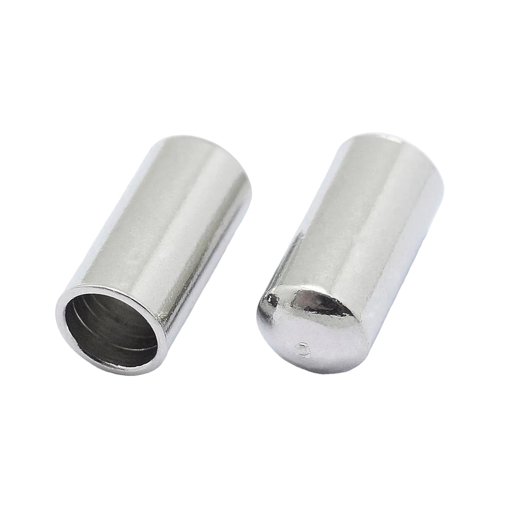 Eindkapje Cilinder Zilver 3mm - per stuk