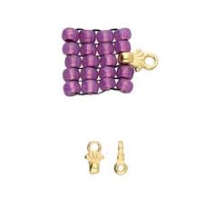 Eindsluiting voor miyuki armbanden 24K Goud DQ- 4x7mm-Kraaltjes van Renate