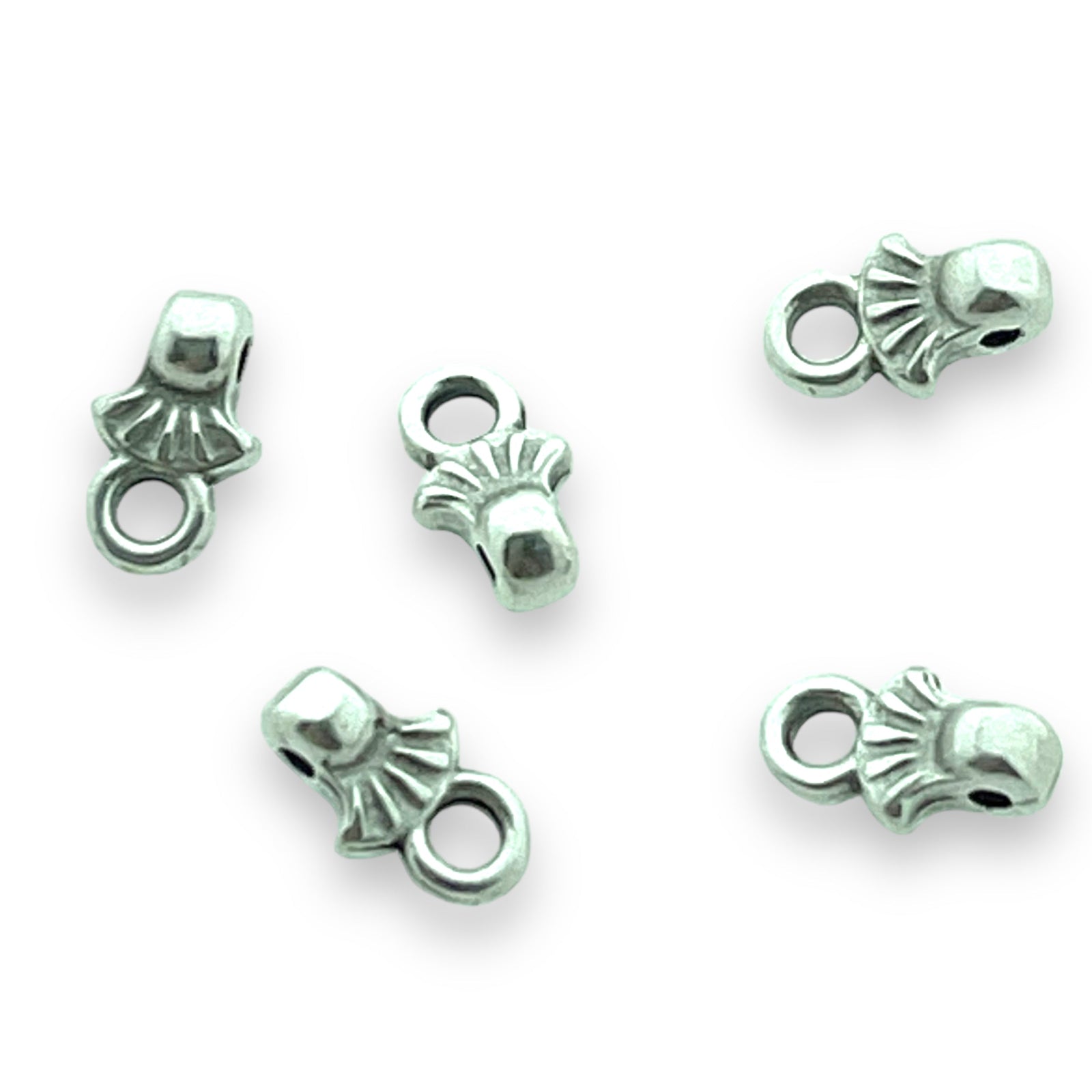 Eindsluiting voor miyuki armbanden Zilver DQ- 4x7mm-Kraaltjes van Renate