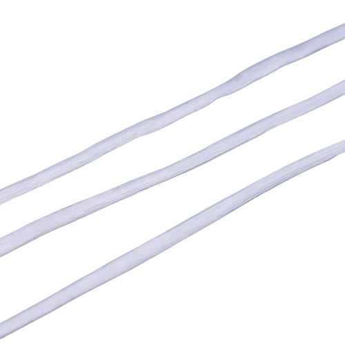 Elastiek Plat Nylon Wit 0.8mm - 10 meter-Koord-Kraaltjes van Renate