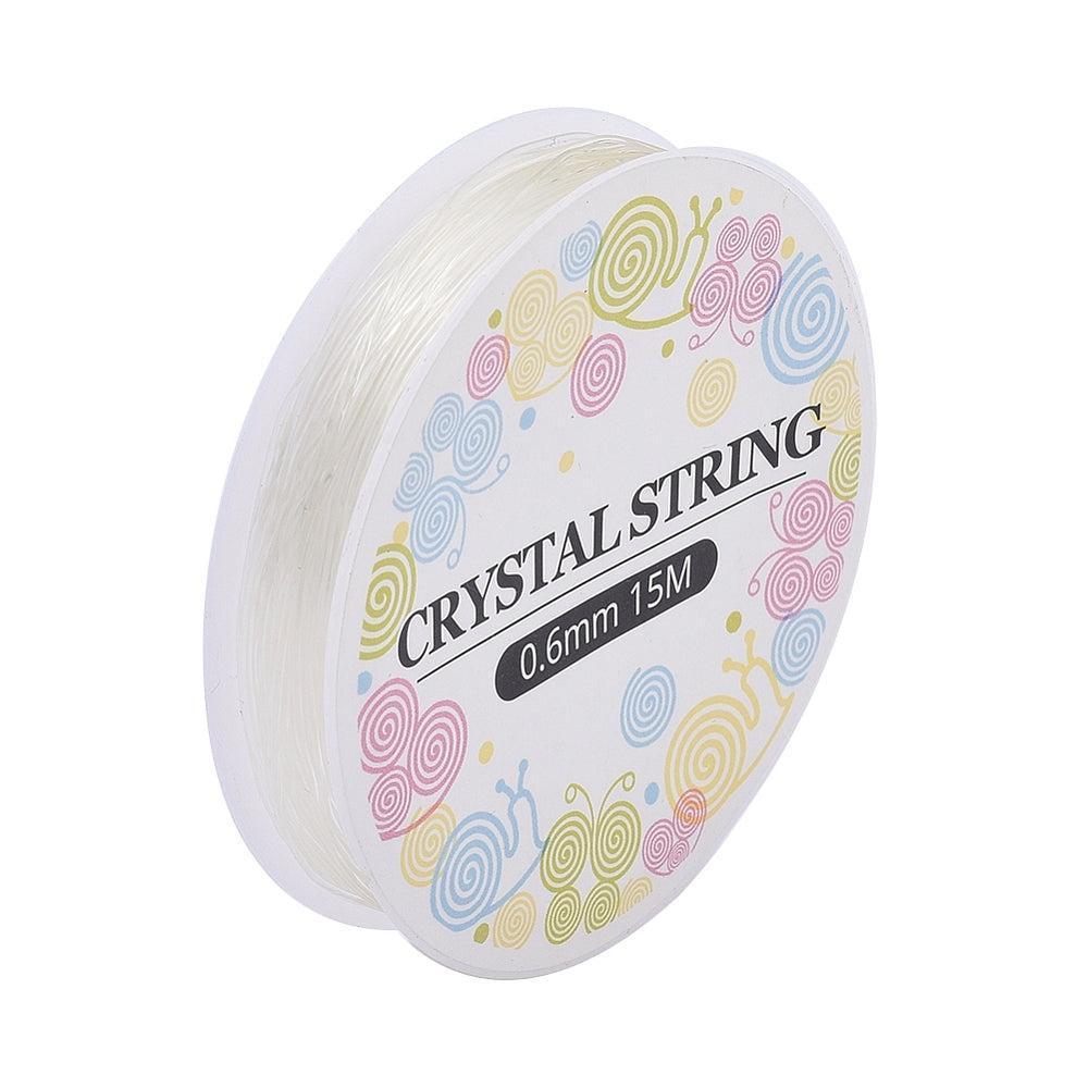 Elastiek Transparant Nylon 0.6mm - 12 meter-Koord-Kraaltjes van Renate