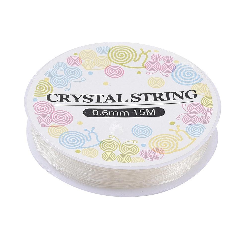 Elastiek Transparant Nylon 0.6mm - 12 meter-Koord-Kraaltjes van Renate