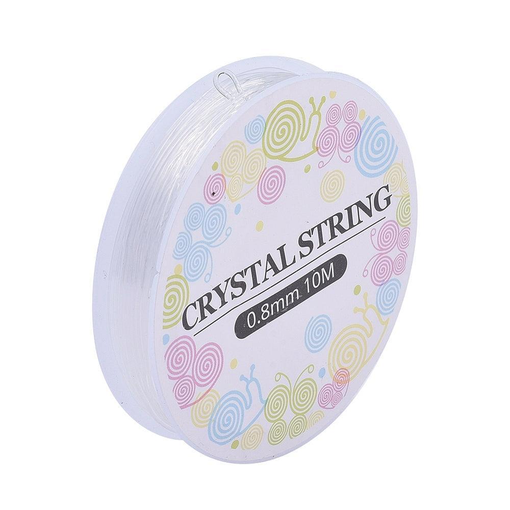 Elastiek Transparant Nylon 0.8mm - 10 meter-Koord-Kraaltjes van Renate