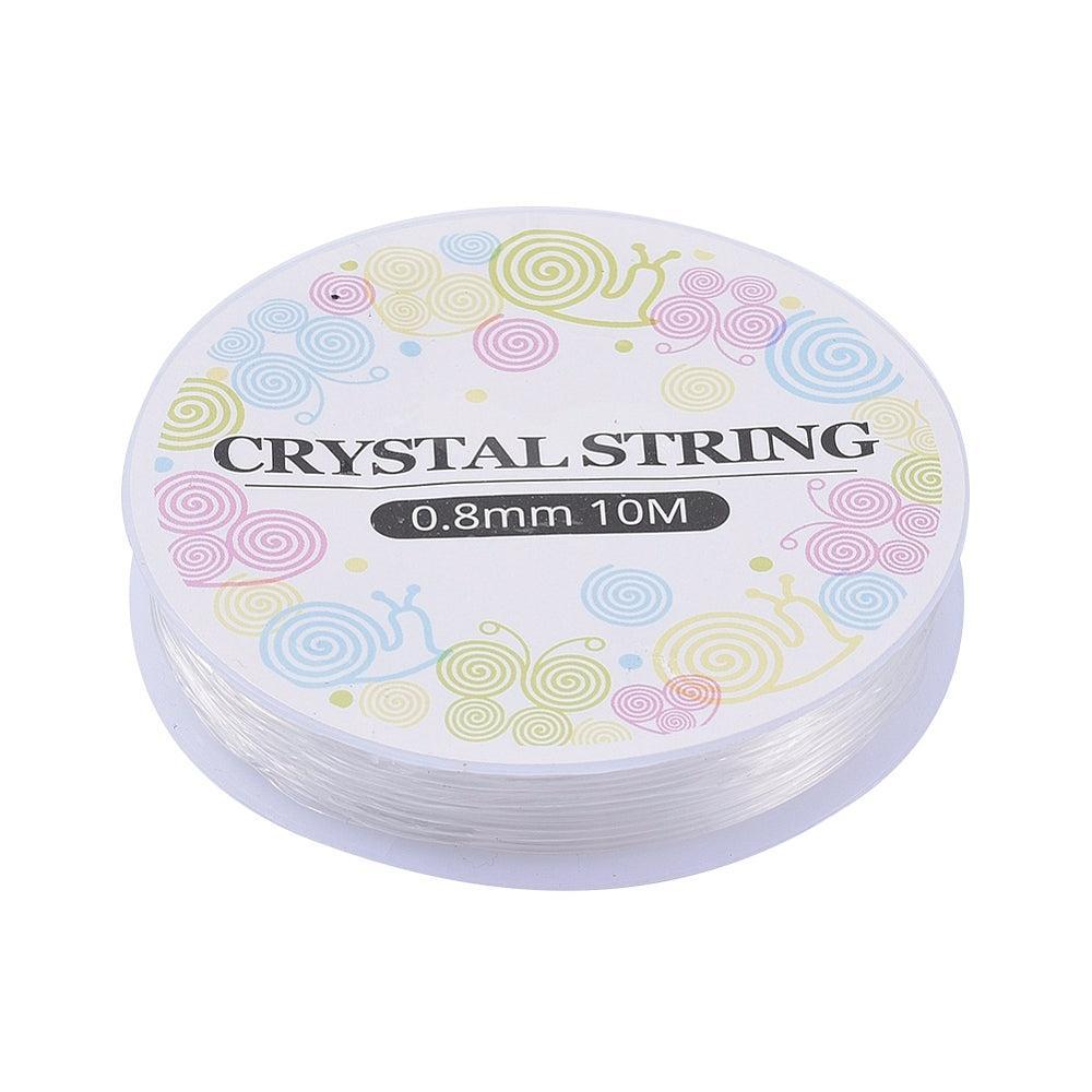 Elastiek Transparant Nylon 0.8mm - 10 meter-Koord-Kraaltjes van Renate