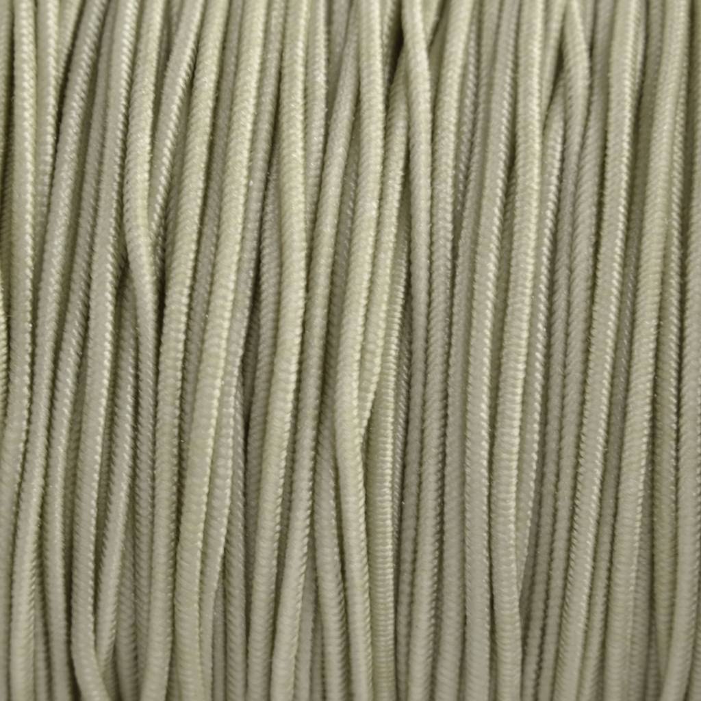 Elastiek beige grijs 1mm - 3m-Kraaltjes van Renate