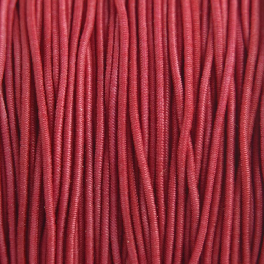 Elastiek bordeaux rood 1mm - 3m-Kraaltjes van Renate