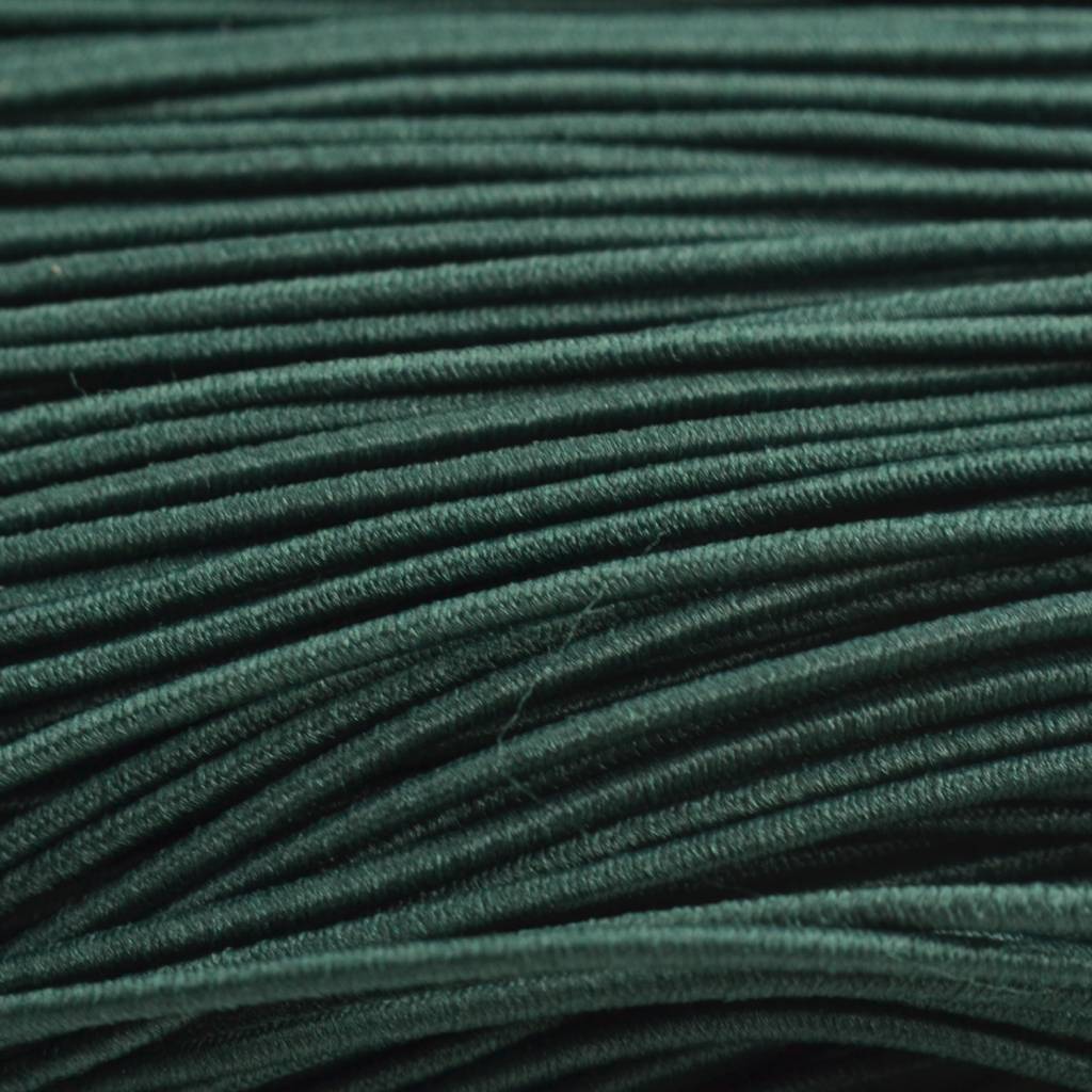 Elastiek donker groen 1mm - 3 meter-Kraaltjes van Renate