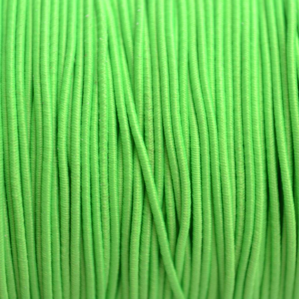 Elastiek fluor groen 2mm - 1m-Kraaltjes van Renate