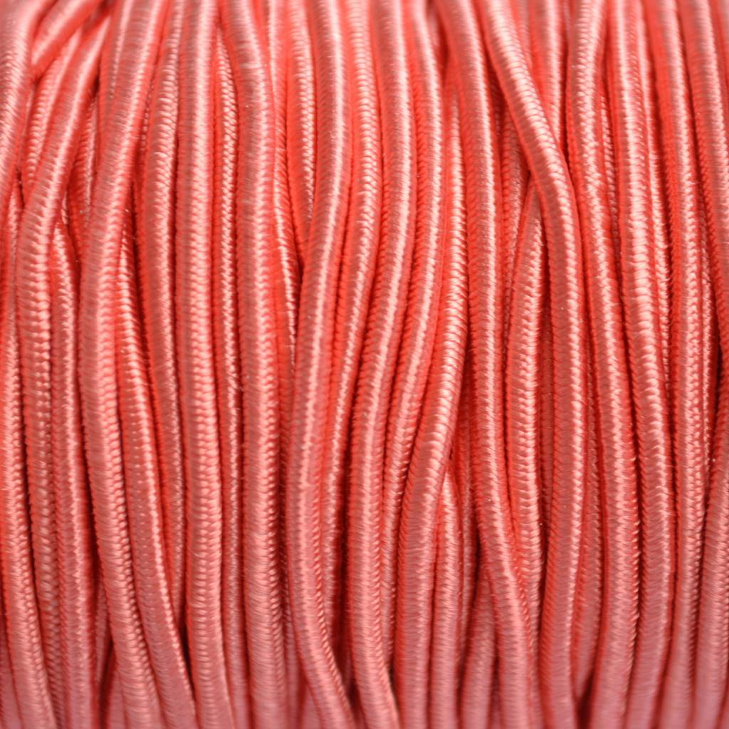 Elastiek koraal roze DQ 2mm - 1m-Kraaltjes van Renate