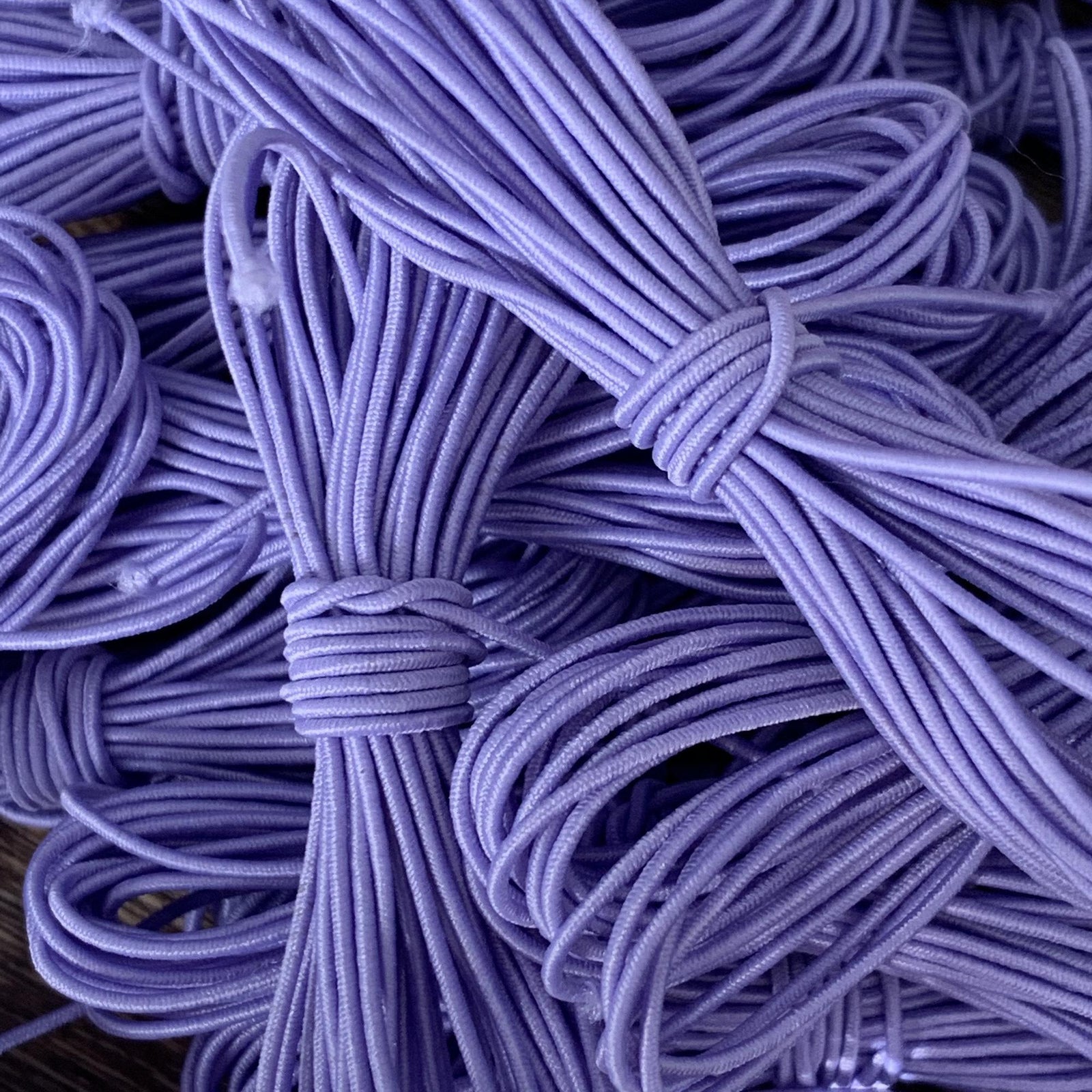 Elastiek lila DQ 1mm - 3 meter-Kraaltjes van Renate