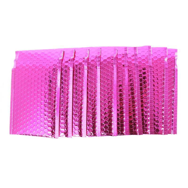 Envelop met bubbeltjesplastic Hot pink metallic 25x15cm-Gifts-Kraaltjes van Renate