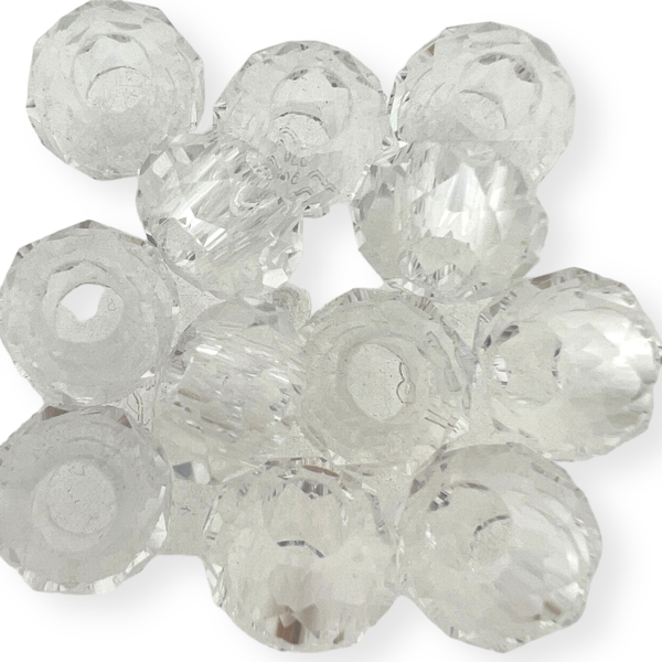 Europese Glaskraal transparant(ø5mm gat) 14mm-Kralen-Kraaltjes van Renate