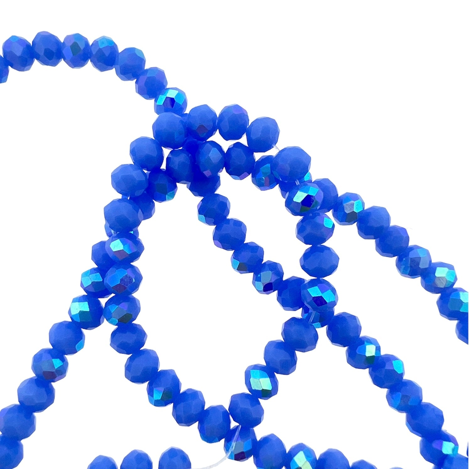 Facet Electroplate Glass Bead AB lavendel 4mm - ±140 stuks-Kralen-Kraaltjes van Renate