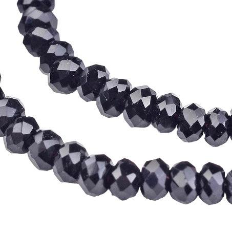 Facet electroplate black 1mm - 169 stuks-Kralen-Kraaltjes van Renate