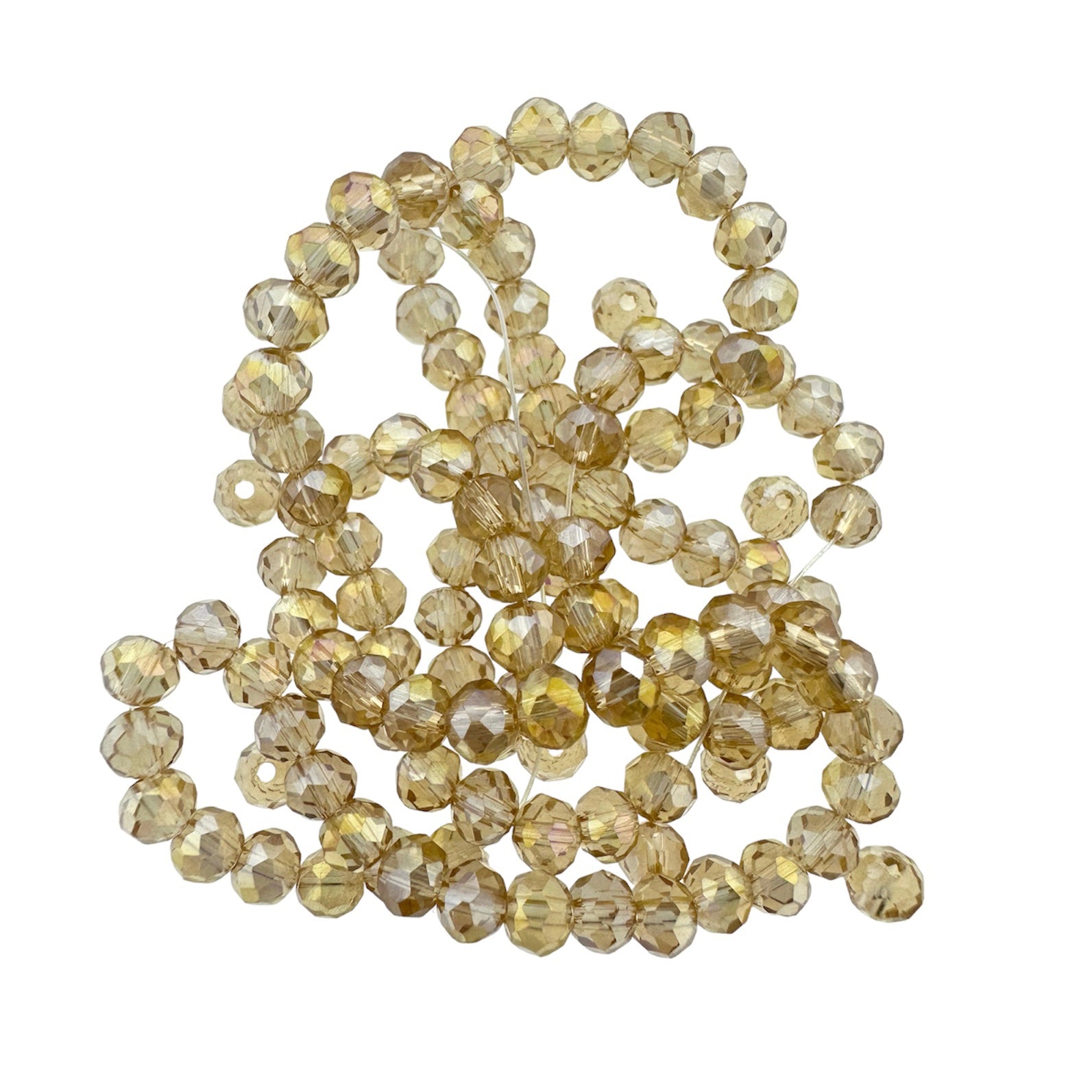 Facet electroplate light rose 4x3mm - 125 stuks-Kralen-Kraaltjes van Renate