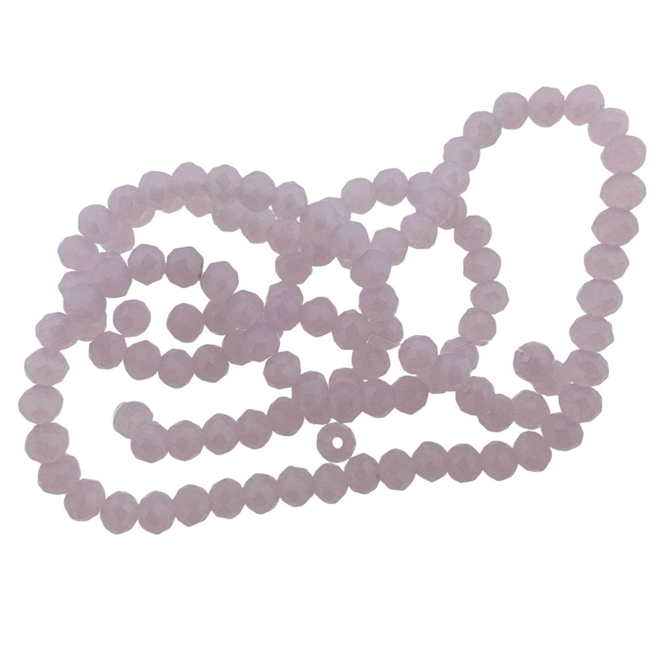 Facet electroplate roze 3x2mm- ±139 stuks-Kralen-Kraaltjes van Renate