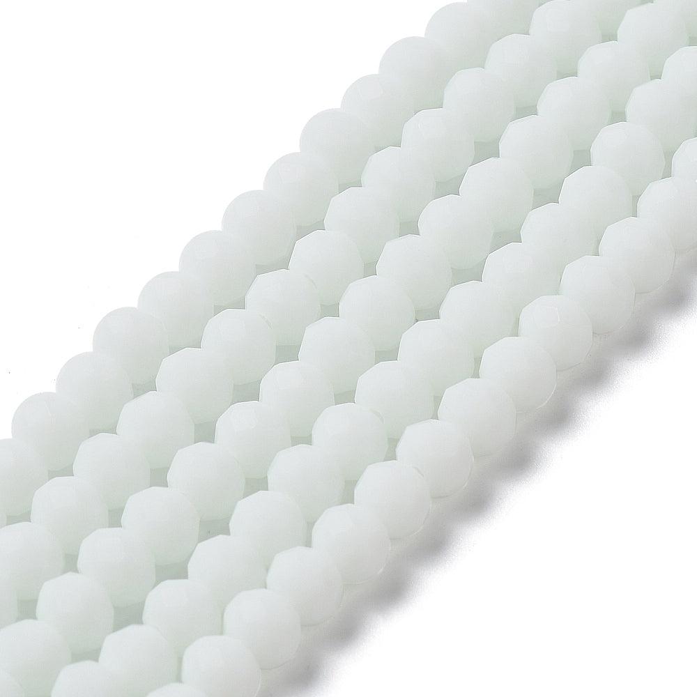 Facet frosted white 3mm- per ±120-Kralen-Kraaltjes van Renate