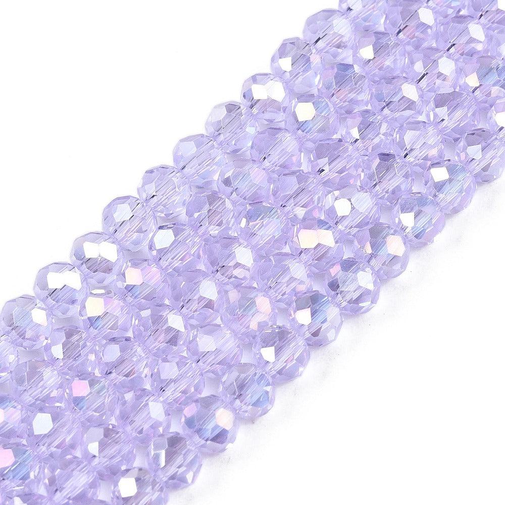 Facet lilac 4x3mm - ±100 stuks-Kralen-Kraaltjes van Renate