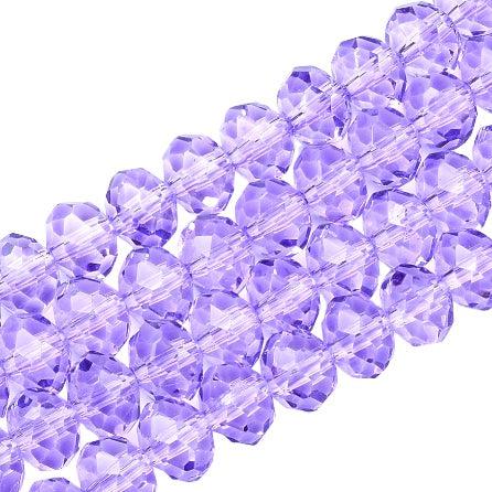 Facet rondel Lila light 4mm - ±135 stuks-Kralen-Kraaltjes van Renate