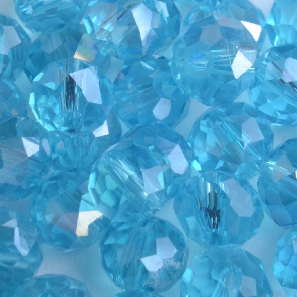 Facet rondel aquamarine AB 6x4mm - 45 stuks-Kraaltjes van Renate