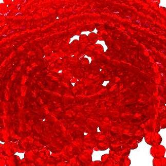 Facet rondel clear red 4x3mm - ±125 stuks-Kralen-Kraaltjes van Renate