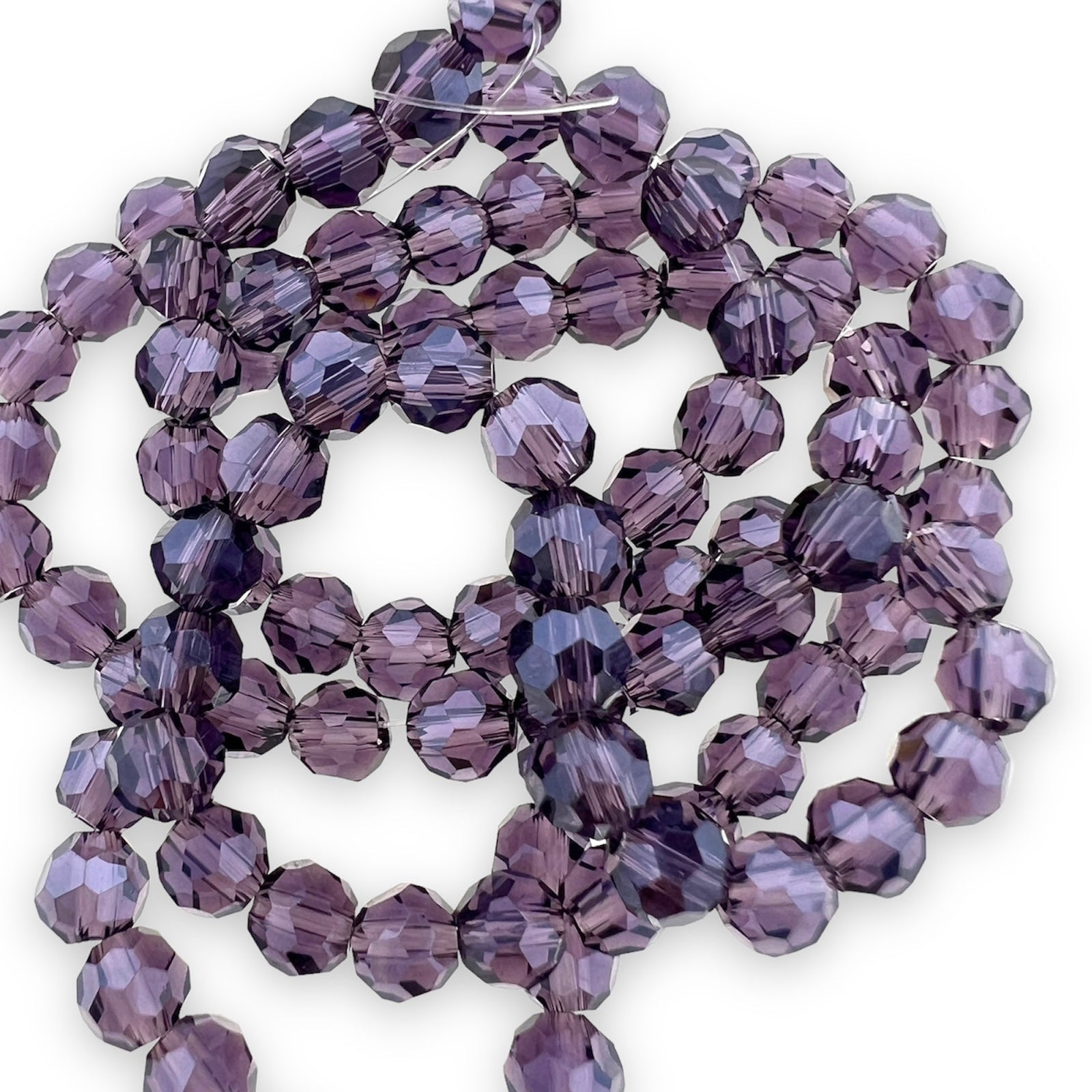 Facet rondel donkerpaars 4mm - 90 stuks-Kralen-Kraaltjes van Renate