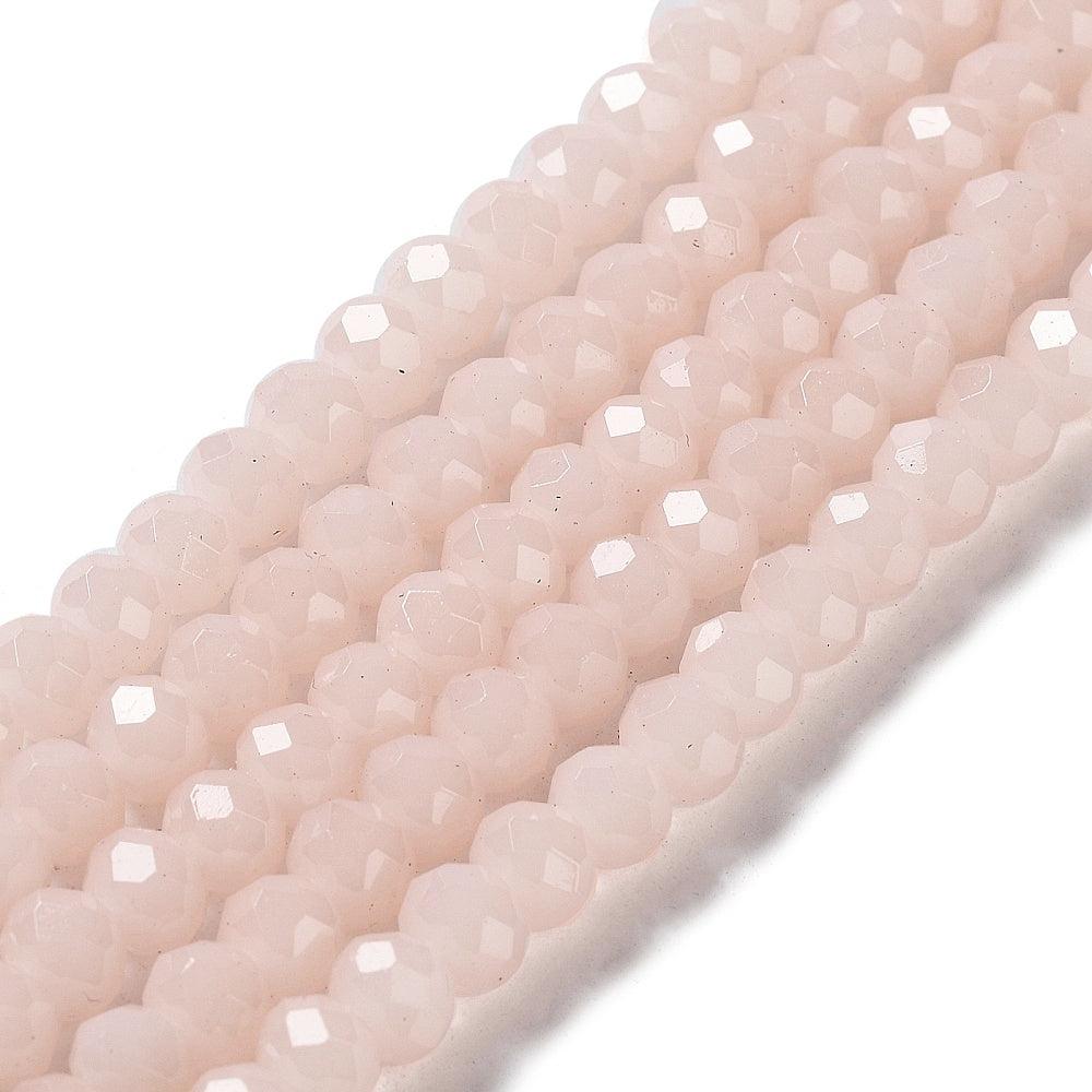 Facet rondel jade misty 8x6mm- ±65 stuks-Kralen-Kraaltjes van Renate