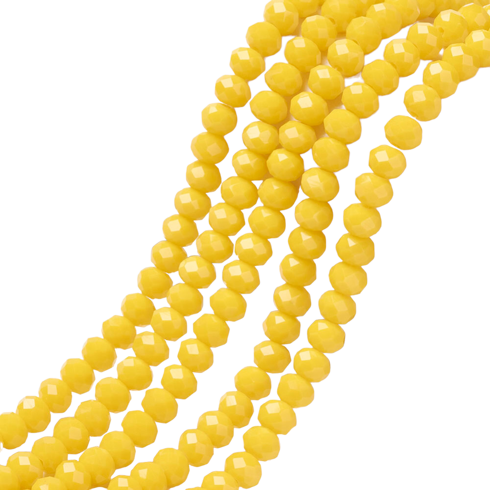 Facet rondel light gold 4mm - ±125 stuks-Kralen-Kraaltjes van Renate