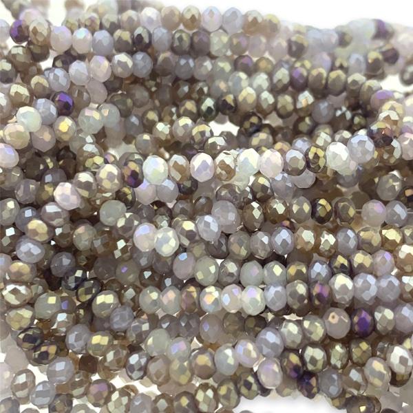 Facet rondel multicolor nude 3x2,5mm - ±180 stuks-Kralen-Kraaltjes van Renate