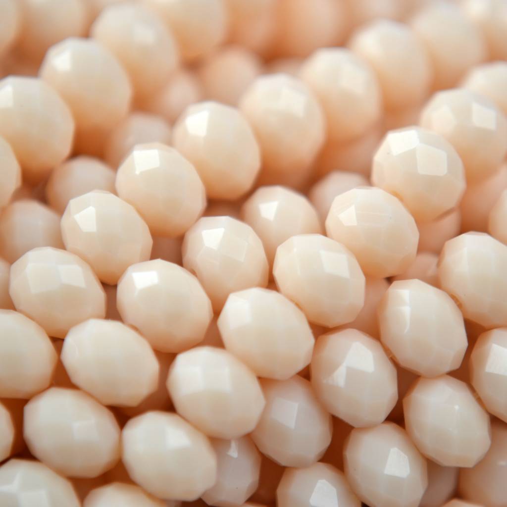 Facet rondel nude 6x4mm - 45 stuks-Kraaltjes van Renate