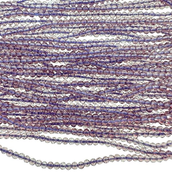 Facet rondel purple 2mm - ±185 stuks-Kralen-Kraaltjes van Renate