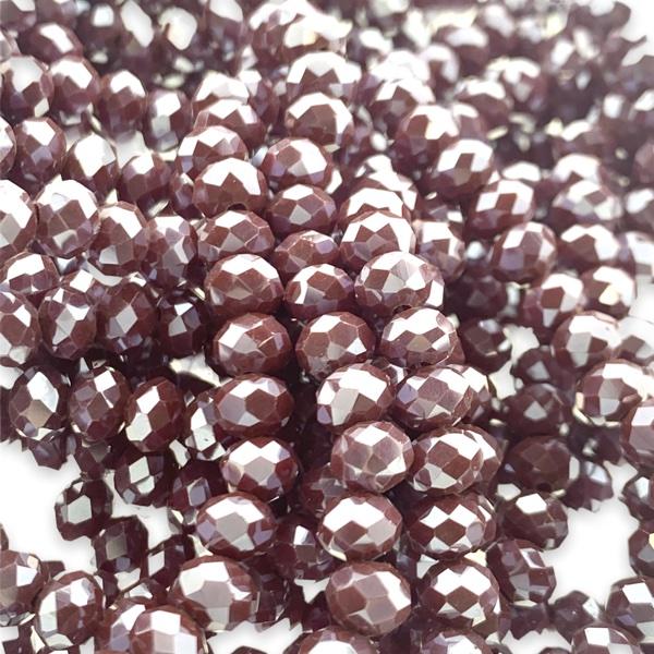 Facet rondel shiny purple 6x4mm - 90 stuks-Kralen-Kraaltjes van Renate