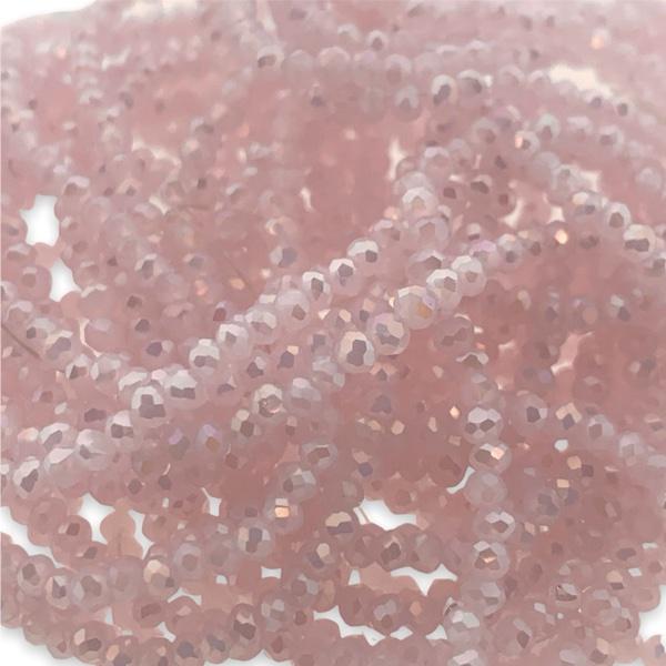 Facet rondel shiny roze AB 2x1,5mm - ±180 stuks-Kralen-Kraaltjes van Renate
