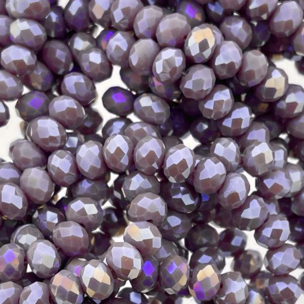 Facet rondel soft purple AB 8x6mm - 35 stuks-Kraaltjes van Renate