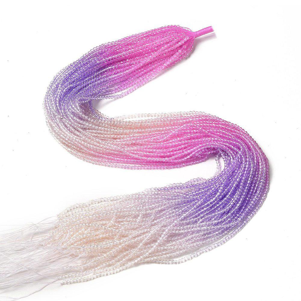 Facet rondelle hot pink& medium purple 2mm- per ±180 stuks-Kralen-Kraaltjes van Renate