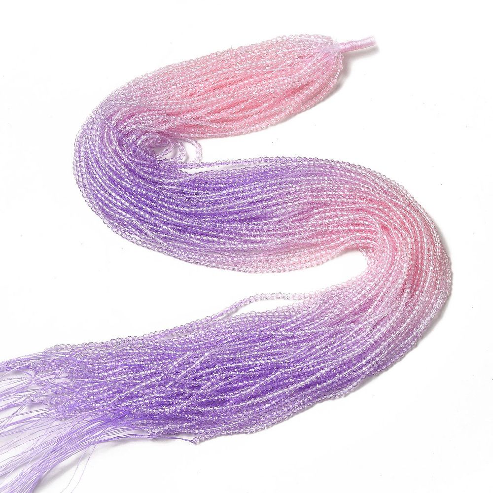 Facet rondelle purple&pink 2mm- per ±180 stuks-Kralen-Kraaltjes van Renate