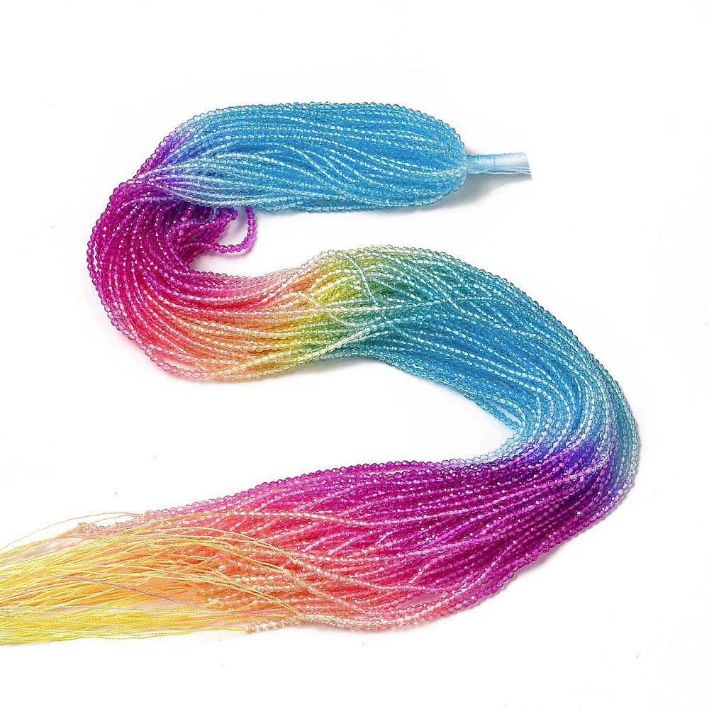 Facet rondelle rainbow 2mm- per ±180 stuks-Kralen-Kraaltjes van Renate