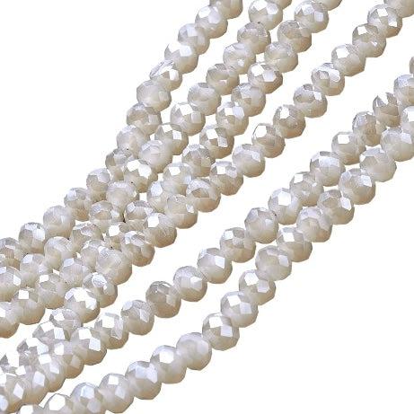 Facet rondelle rainbow plated 3x2mm blanched- per ±165 stuks-Kralen-Kraaltjes van Renate