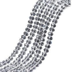 Facet rondelle transparant 4mm - ±125 stuks-Kralen-Kraaltjes van Renate