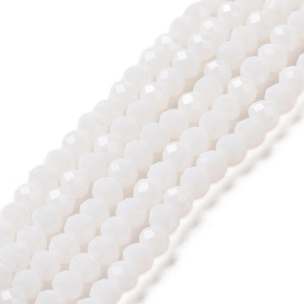 Facetkralen white 3x2,5mm - ±135 stuks-Kralen-Kraaltjes van Renate