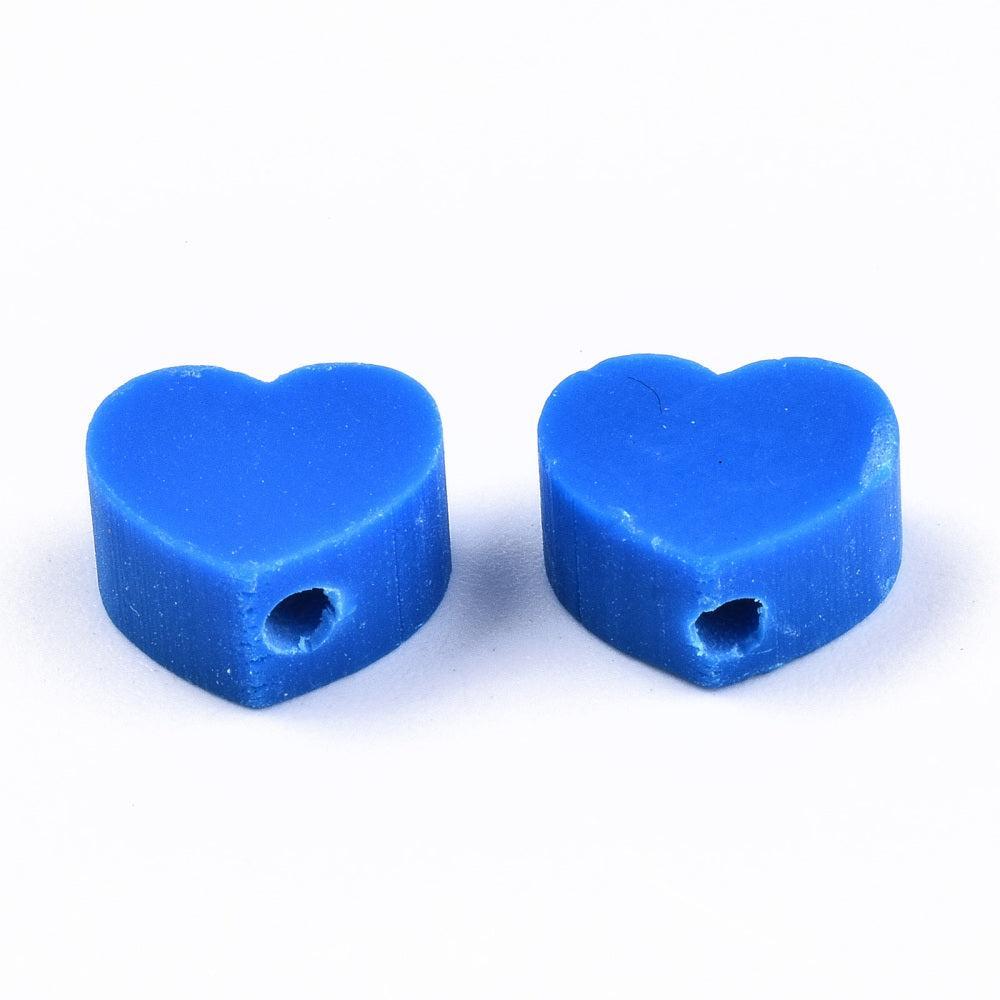 Fimo Kralen Hartjes Mix 10mm - 10 stuks-Kralen-Kraaltjes van Renate