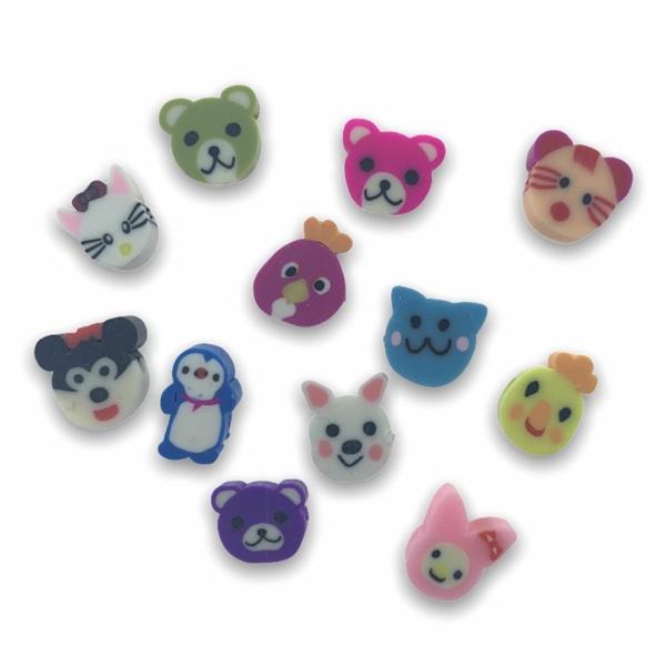 Fimo dieren mix 10mm - 10 stuks-Kraaltjes van Renate