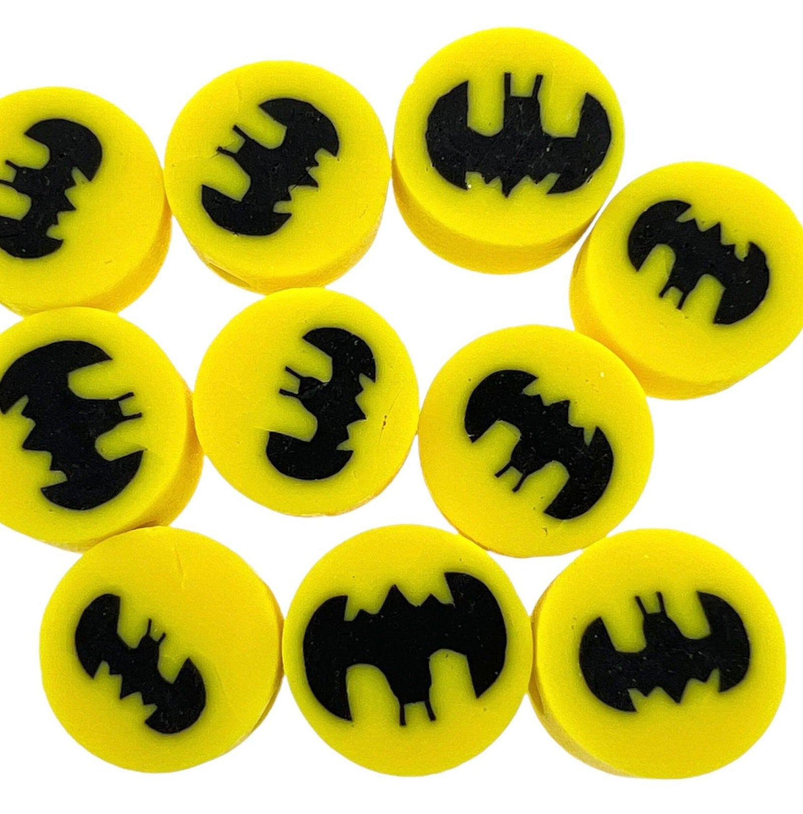 Fimo kralen batman 10mm - 10 stuks-Kralen-Kraaltjes van Renate
