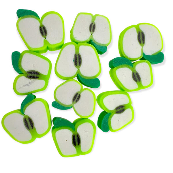 Fimo kralen appel groen 10mm - 10 stuks-Kralen-Kraaltjes van Renate
