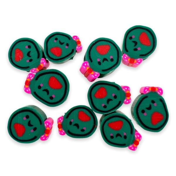 Fimo kralen avocado 8mm - 10 stuks-Kralen-Kraaltjes van Renate