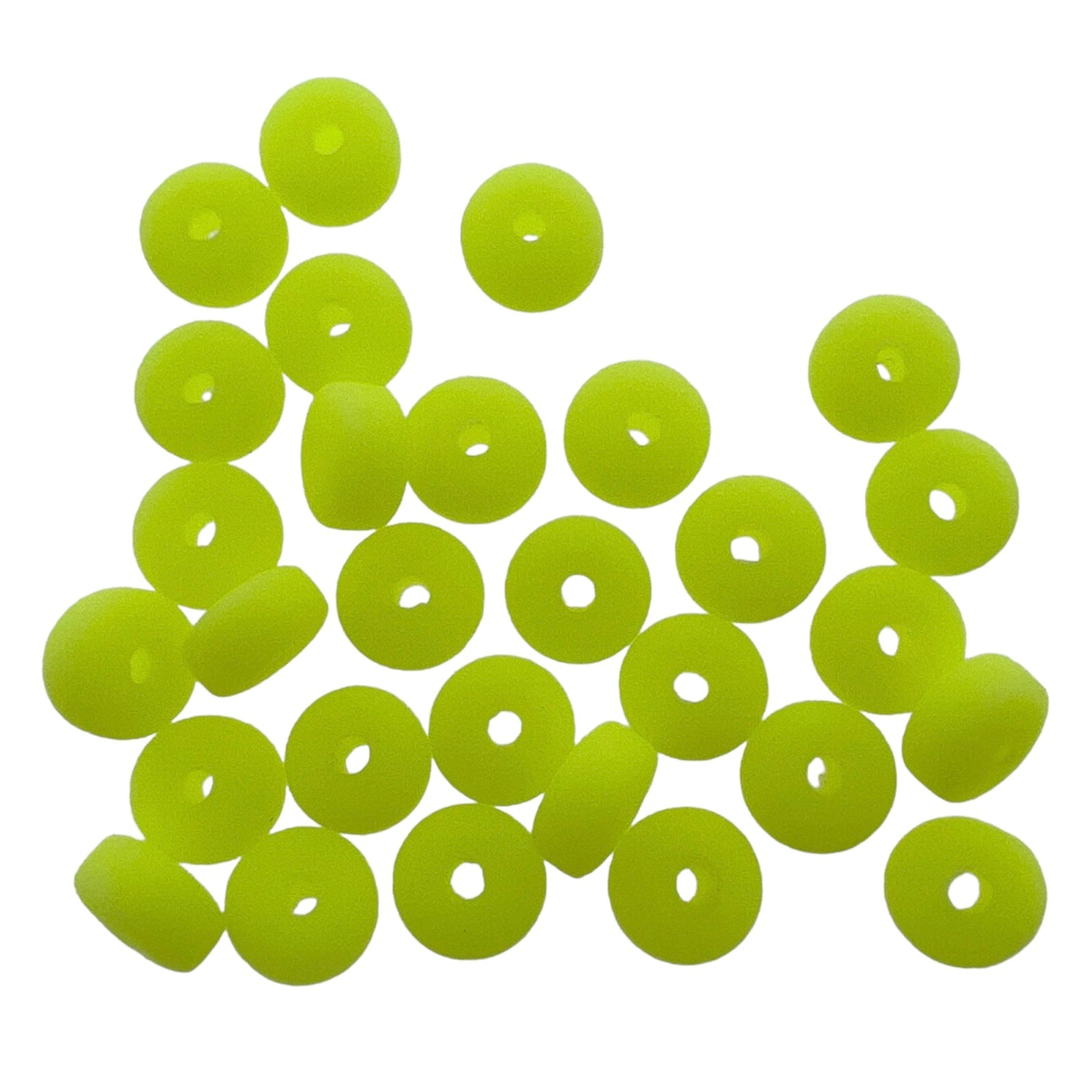 Fimo kralen candy geel 7mm -±30 stuks-Kralen-Kraaltjes van Renate