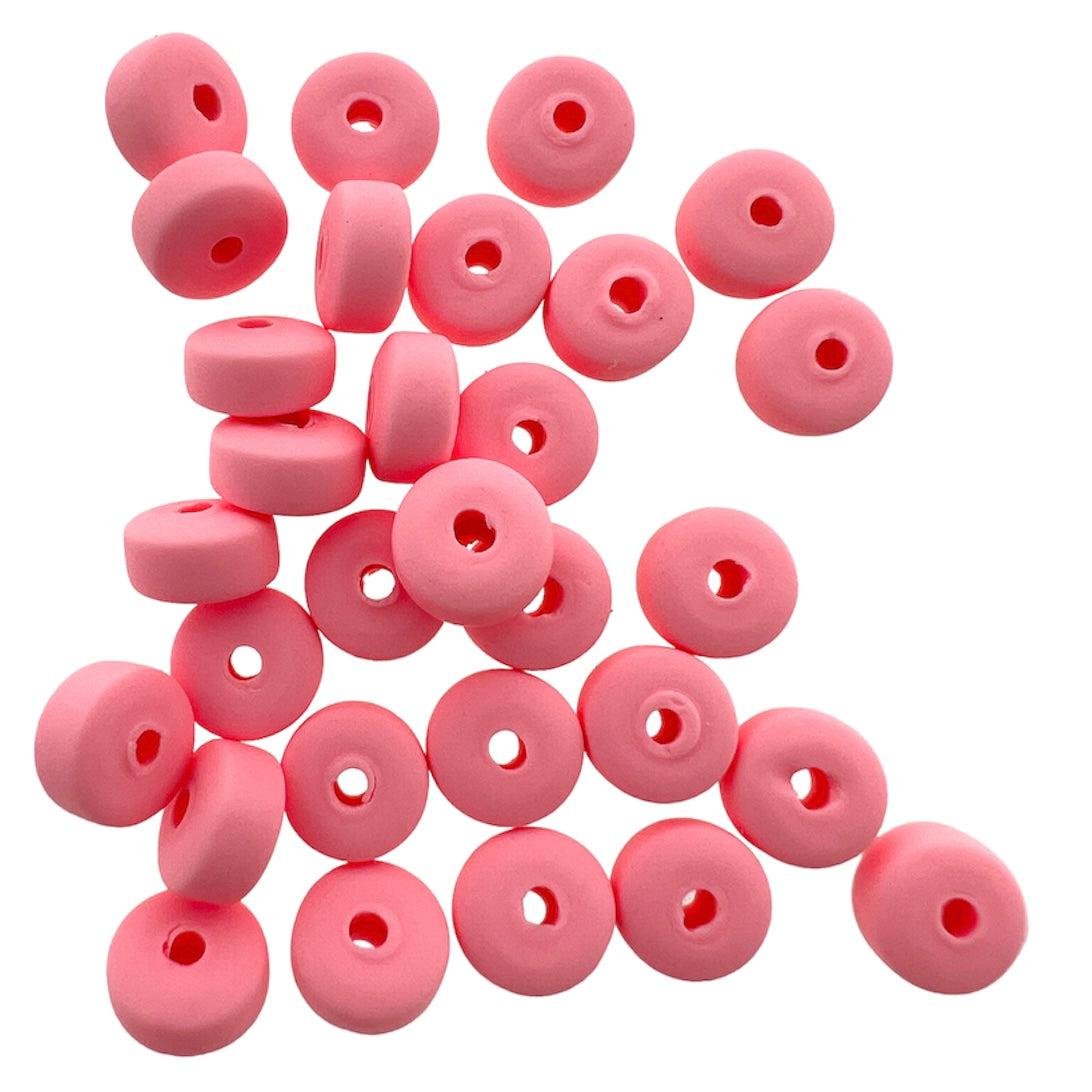 Fimo kralen candy licht roze 6x3mm- 30 stuks-Kralen-Kraaltjes van Renate