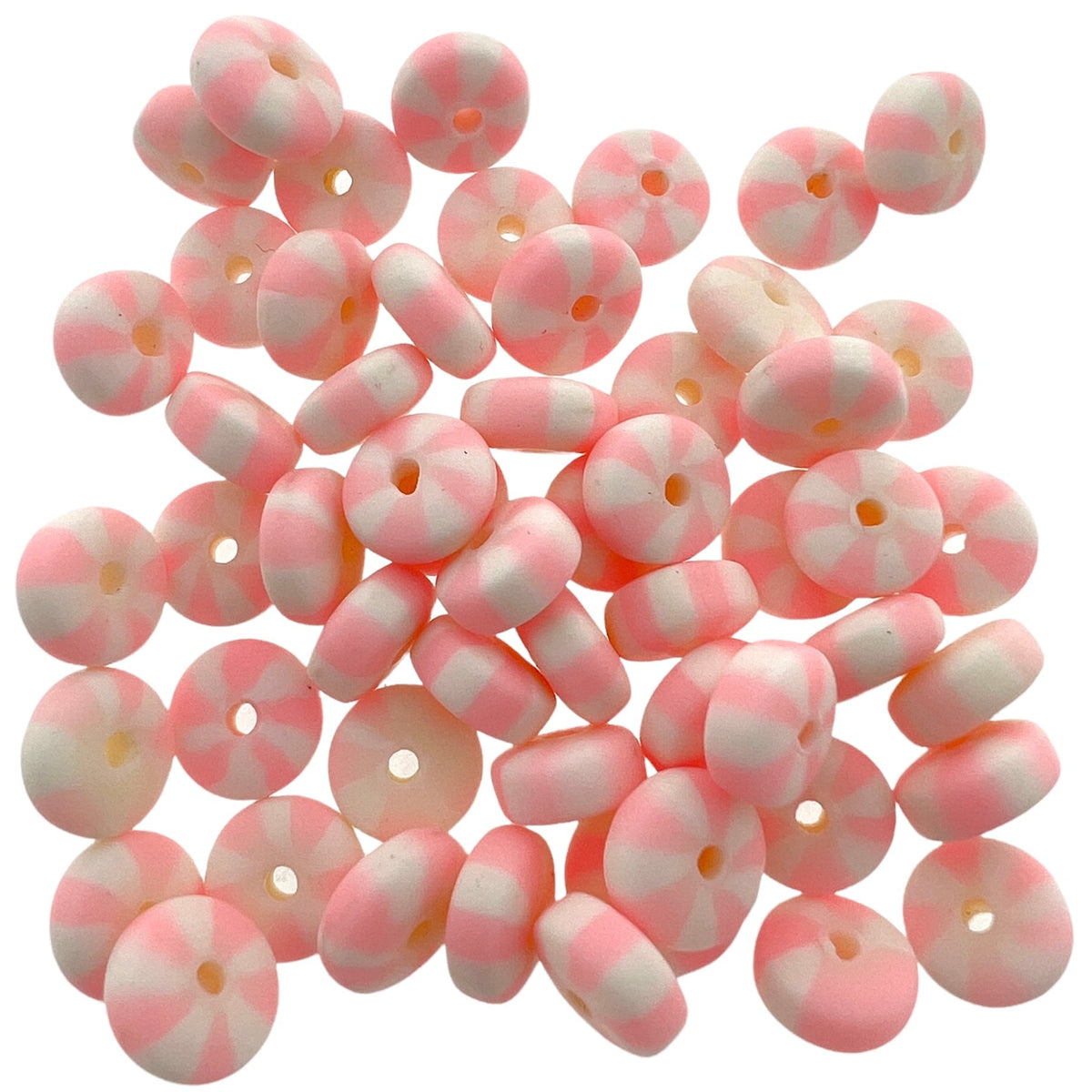 Fimo kralen candy licht roze 8mm - 40 stuks-Kralen-Kraaltjes van Renate