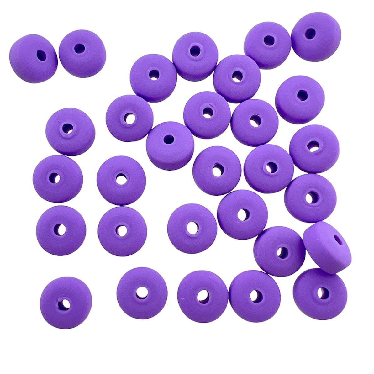 Fimo kralen candy paars 7mm -±30 stuks-Kralen-Kraaltjes van Renate