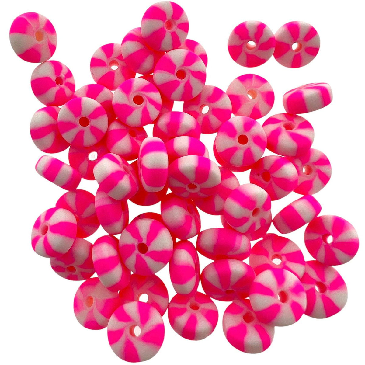 Fimo kralen candy roze 8mm - 40 stuks-Kralen-Kraaltjes van Renate